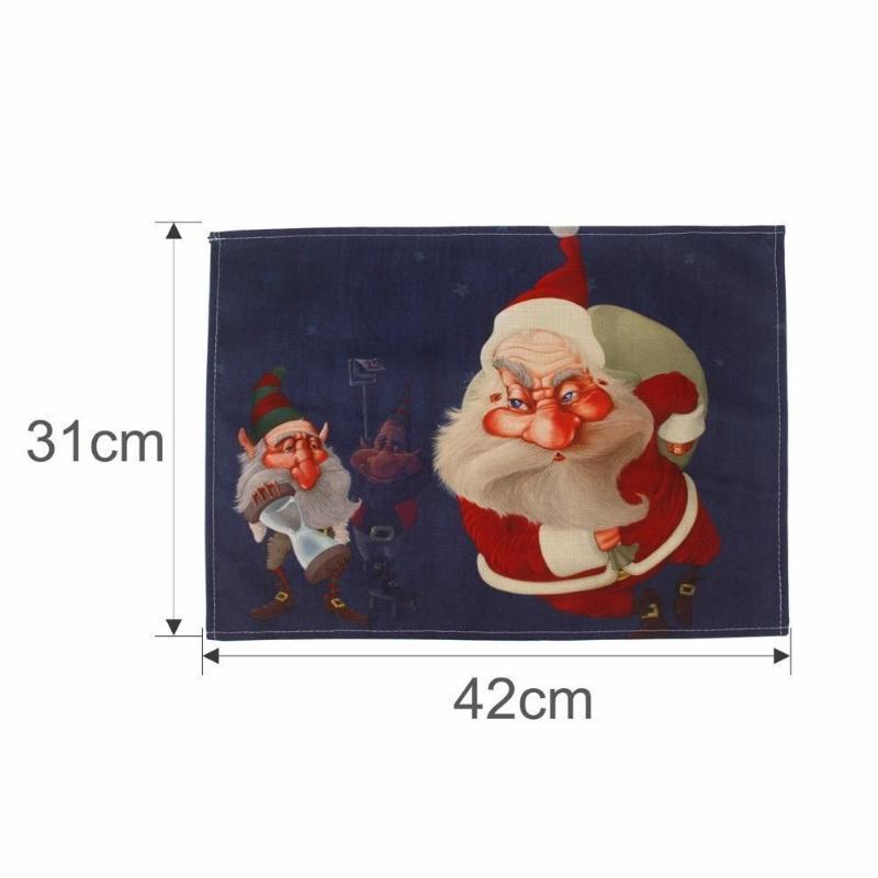 loomrack Assorted Santa Christmas Placemats Christmas Accessories