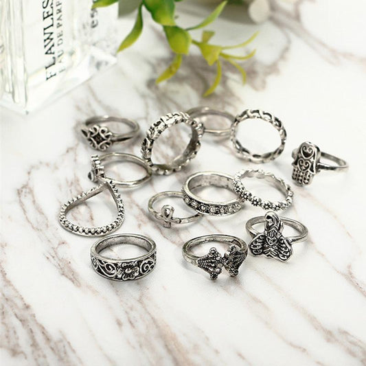 loomrack Vintage Bohemian Ring Sets Rings