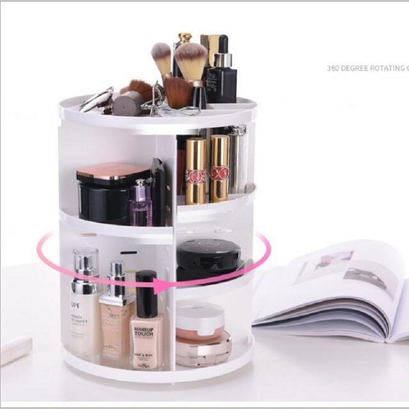 360 Rotating Makeup Organizer Makeup Accessories Black