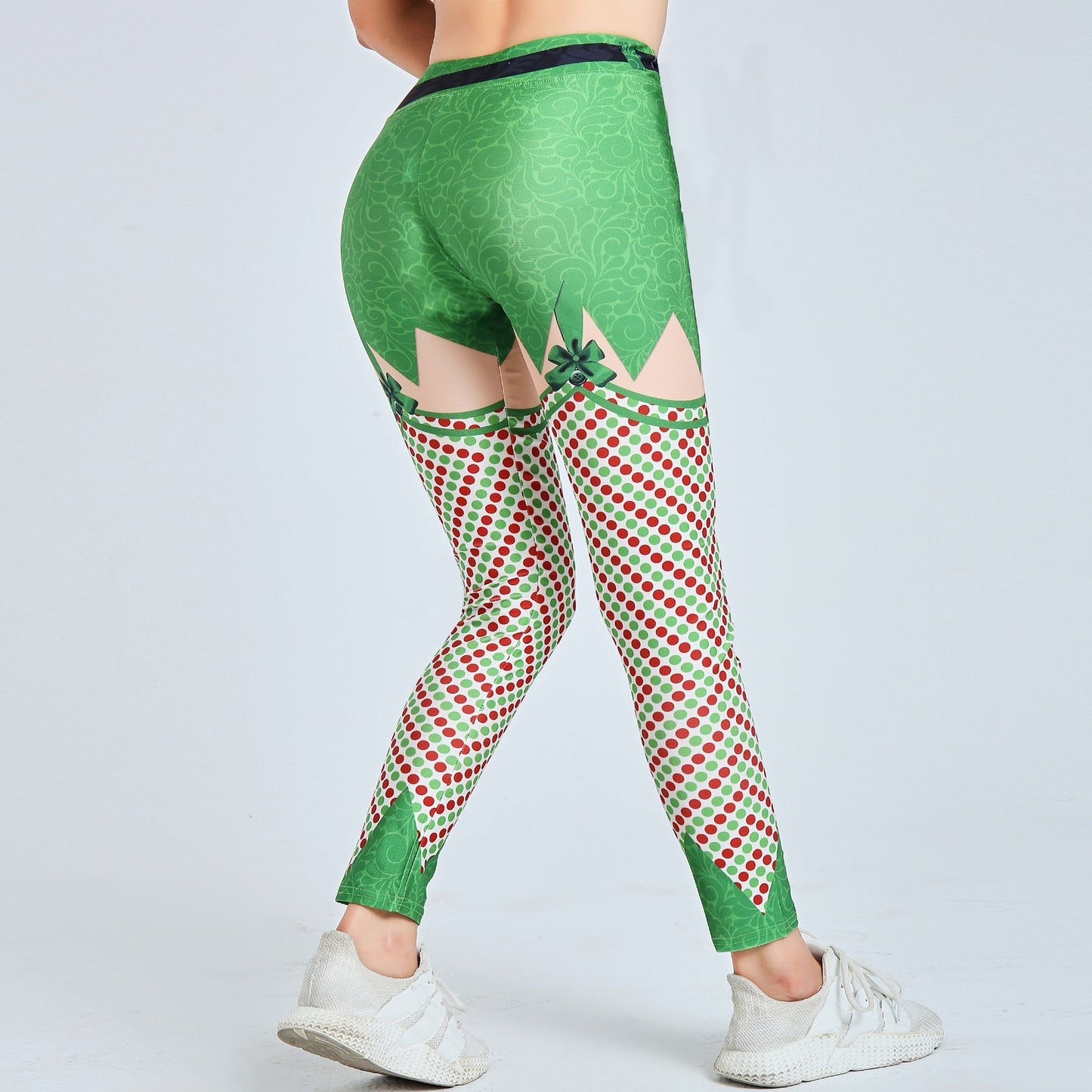 Christmas Leggings High Waist - Mistletoe