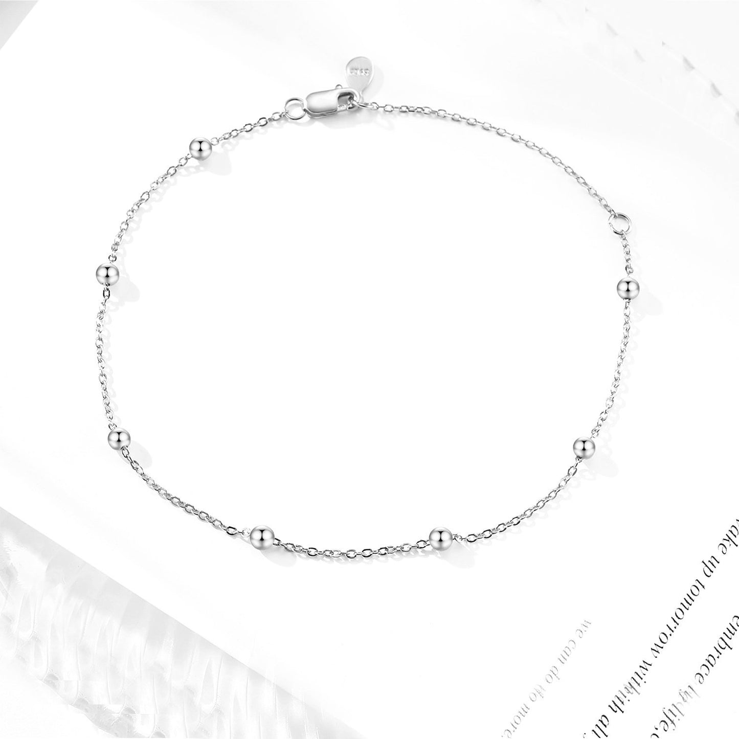 2019 Bead Chain Bracelet Designs Girl Party Jewelry Wear Silver Bracelet