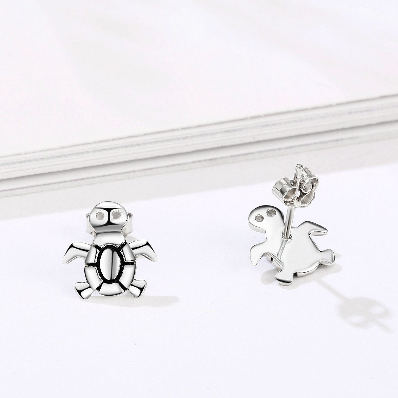 2019 Beautiful Designed Turtle Shape Earrings Silver Sterling Animal Earrings