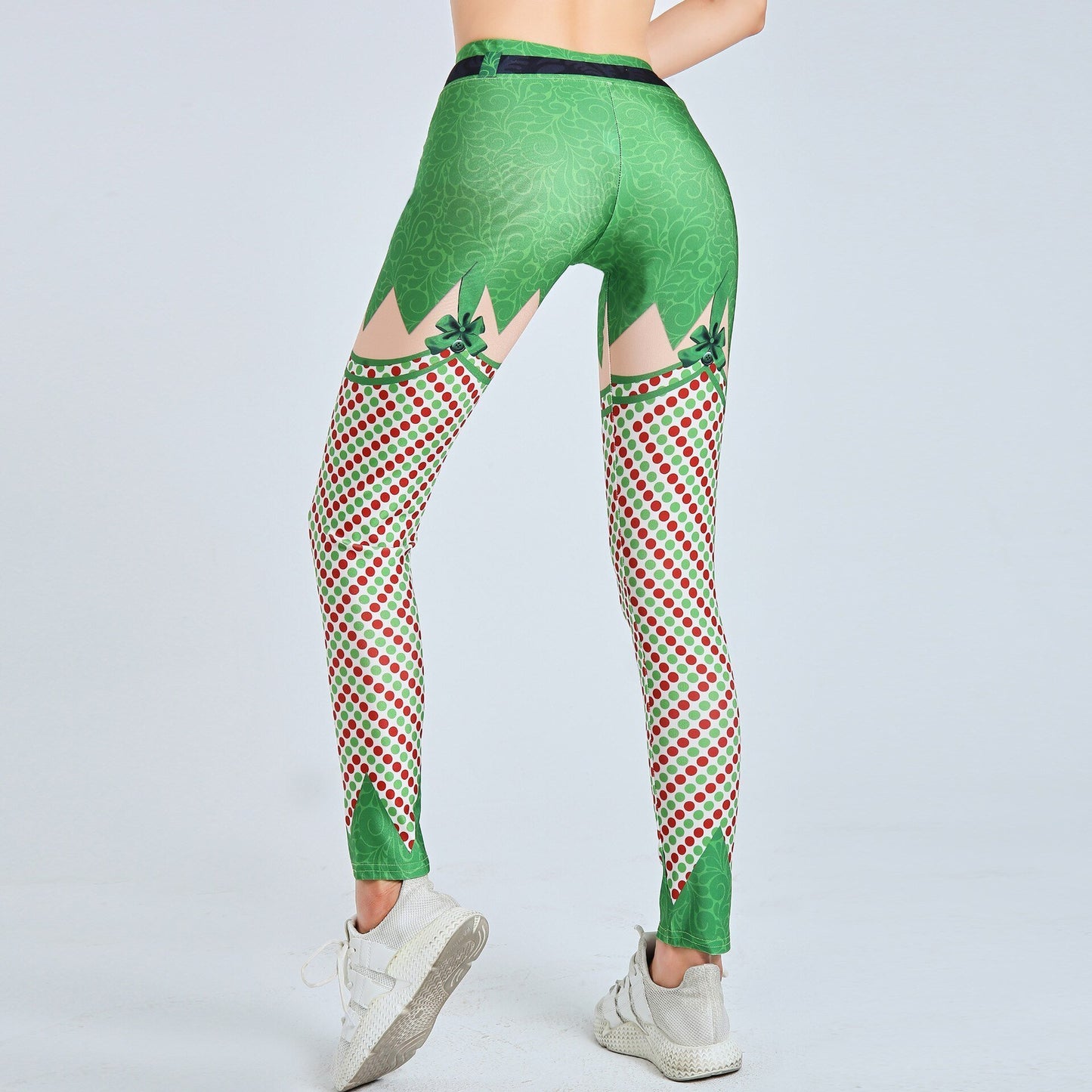 Christmas Leggings High Waist - Mistletoe