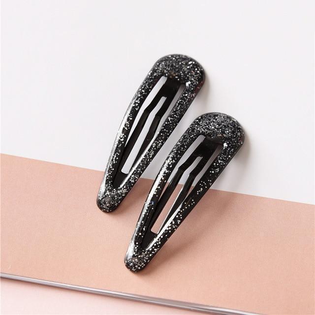 Acrylic Colorful Hair Clip Barrettes Hair Accessories Black