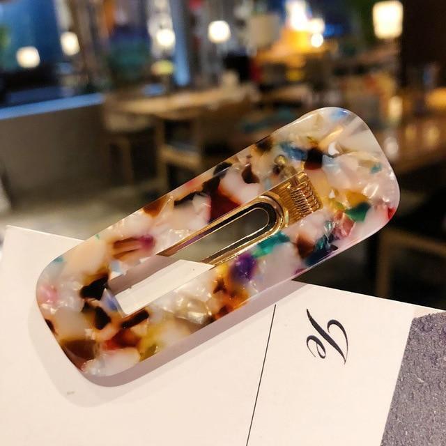 Acrylic Colorful Hair Clip Barrettes Hair Accessories Colorful