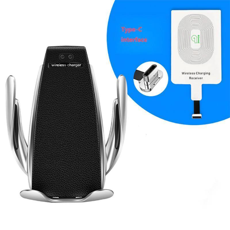 Automatic Clamping Wireless Car Charger Mount Car Accessories Type-C Interface / Universal