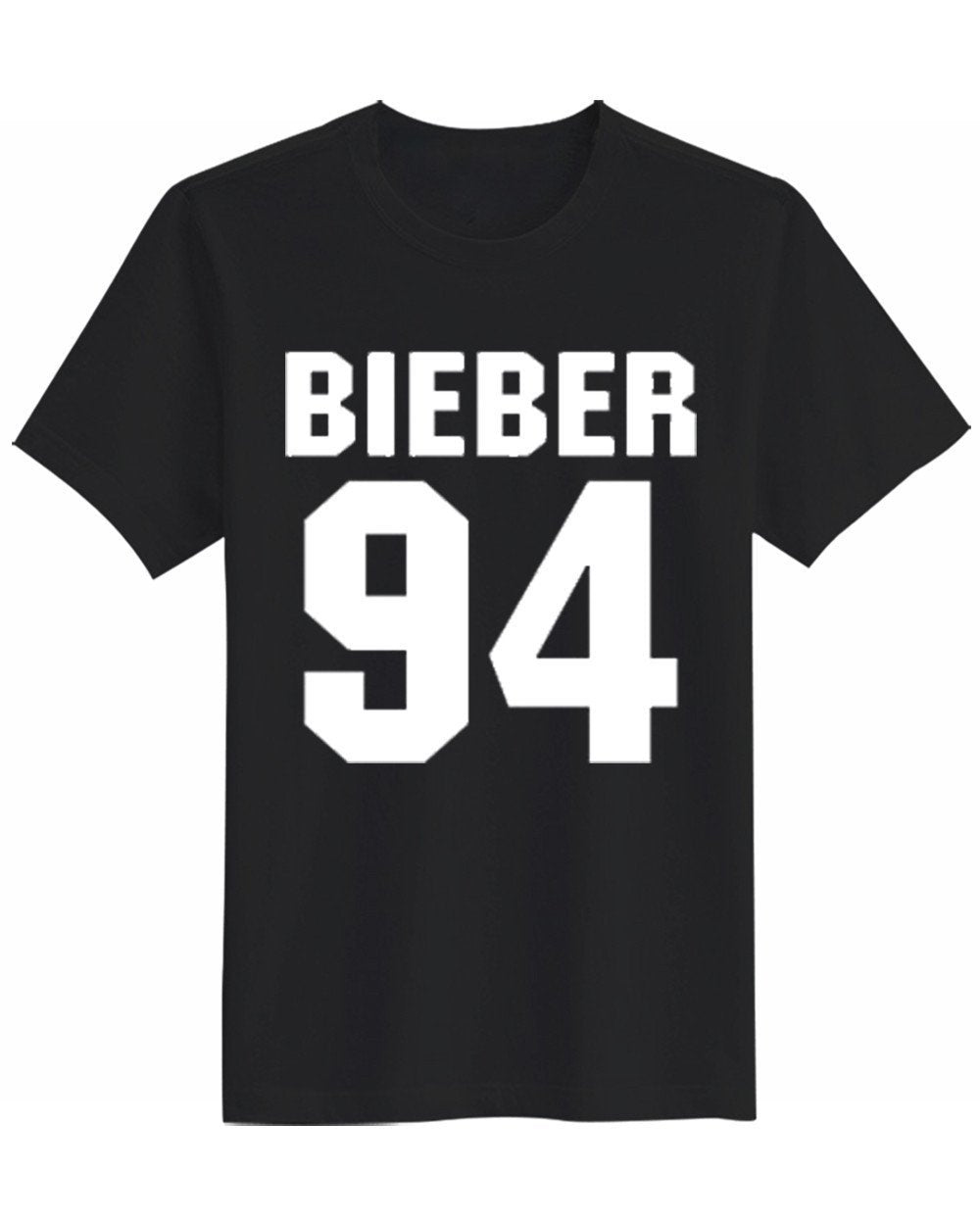 PLUSa CLING Women's Justin Bieber 94 Number V-Neck T-shirt