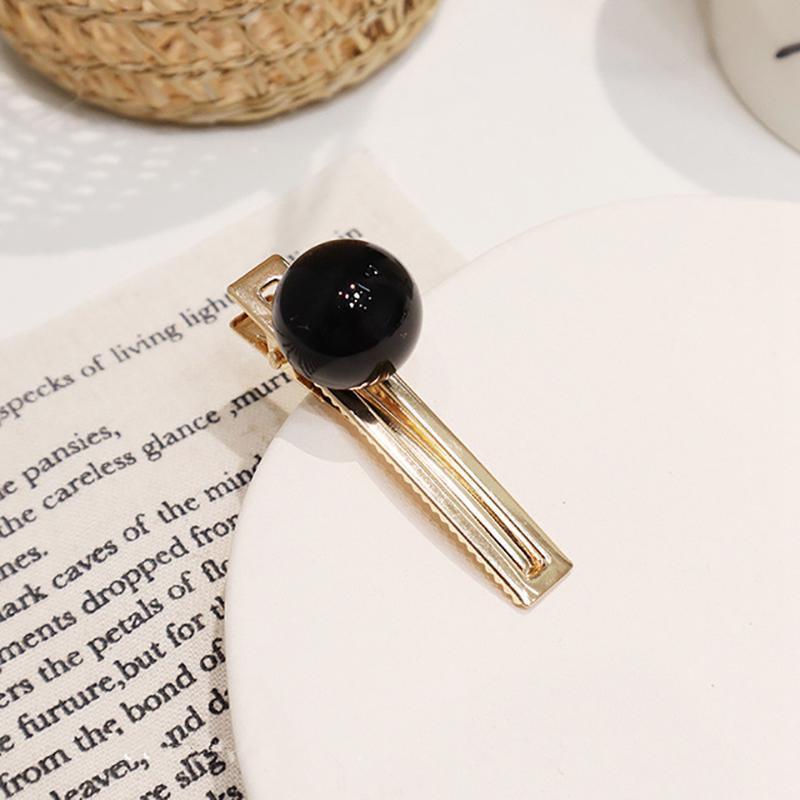 Candy Color Ball Hair Clip Barrettes HairClips black