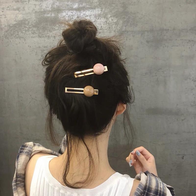 Candy Color Ball Hair Clip Barrettes HairClips pink