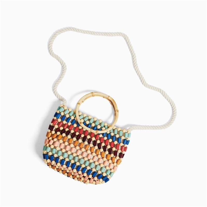 Colorful Rattan Bag Rattan Bags 22 x 18 x 7cm