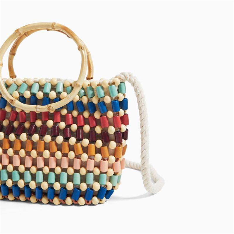 Colorful Rattan Bag Rattan Bags 22 x 18 x 7cm