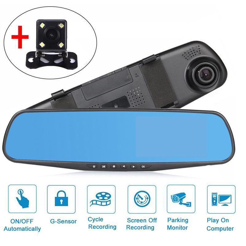 Dashcam/Rearcam Smart Mirror Car Accessories dual lens dvr / With 16G TF Card