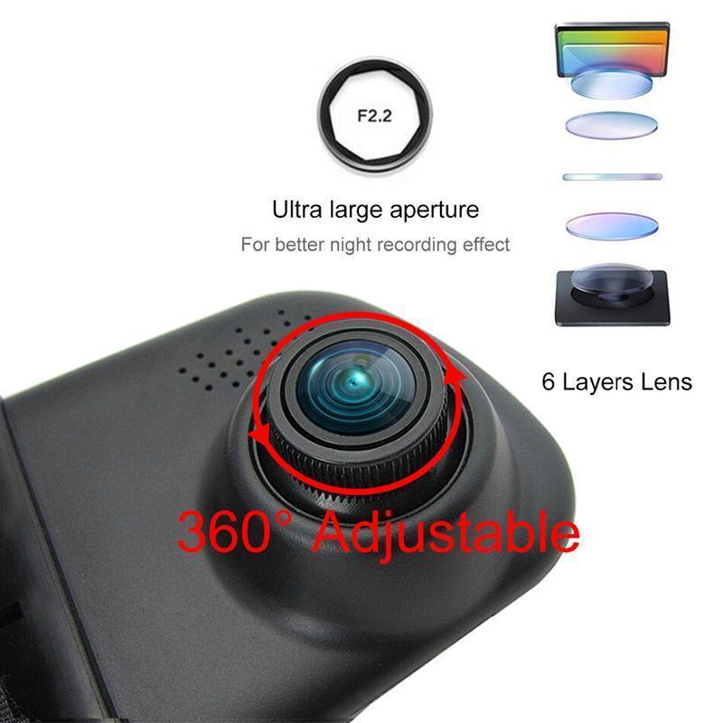 Dashcam/Rearcam Smart Mirror Car Accessories dual lens dvr / With 16G TF Card