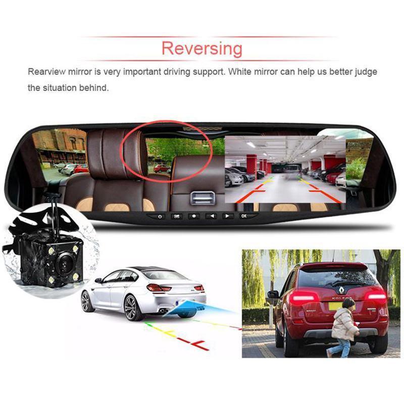 Dashcam/Rearcam Smart Mirror Car Accessories single len dvr / With 16G TF Card