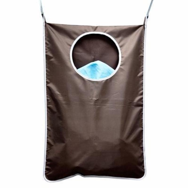 Laundry Nook - The Space Saving, Door Hanging Laundry Hamper Home Accessories Coffee