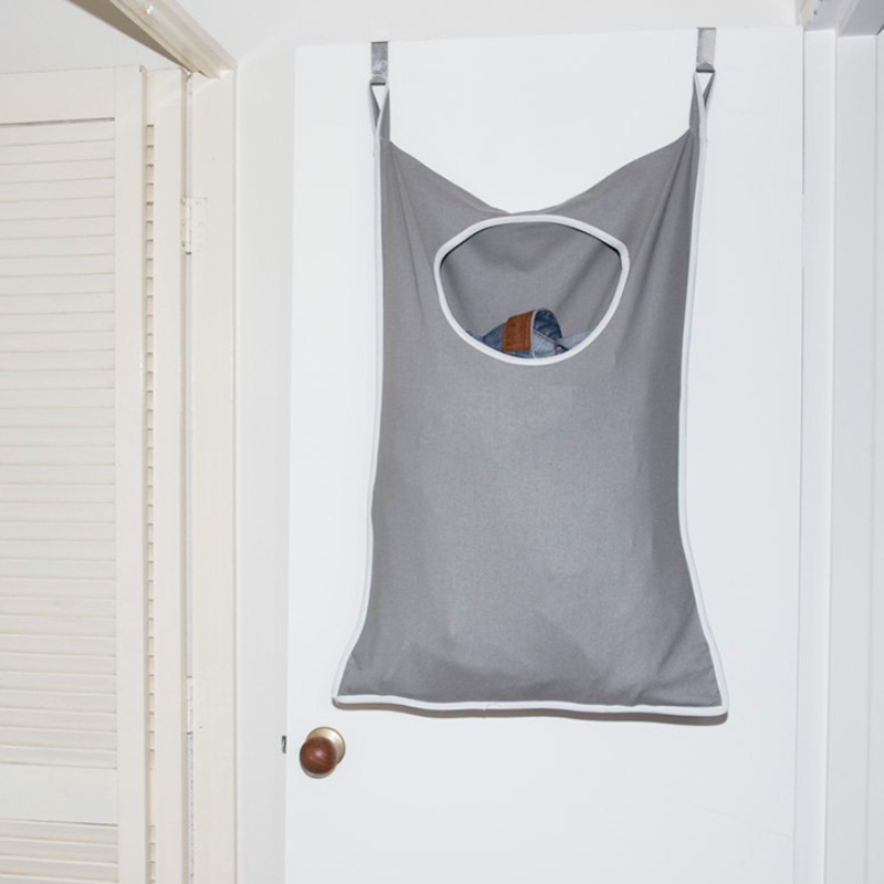 Laundry Nook - The Space Saving, Door Hanging Laundry Hamper Laundry Bags & Baskets Grey