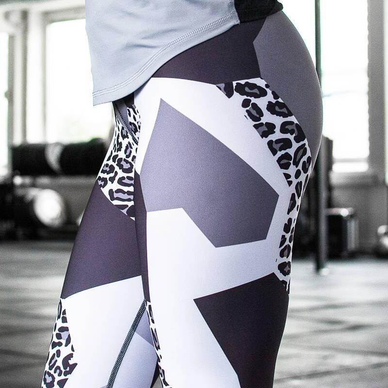 Leggings - Skinny Leopard Print Workout Leggings