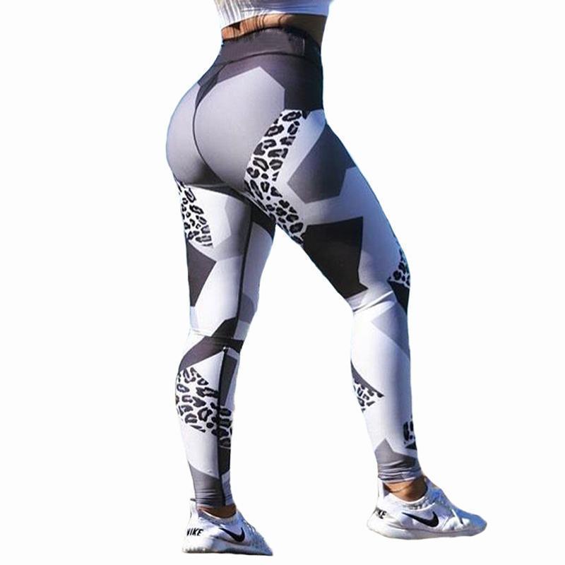 Leggings - Skinny Leopard Print Workout Leggings