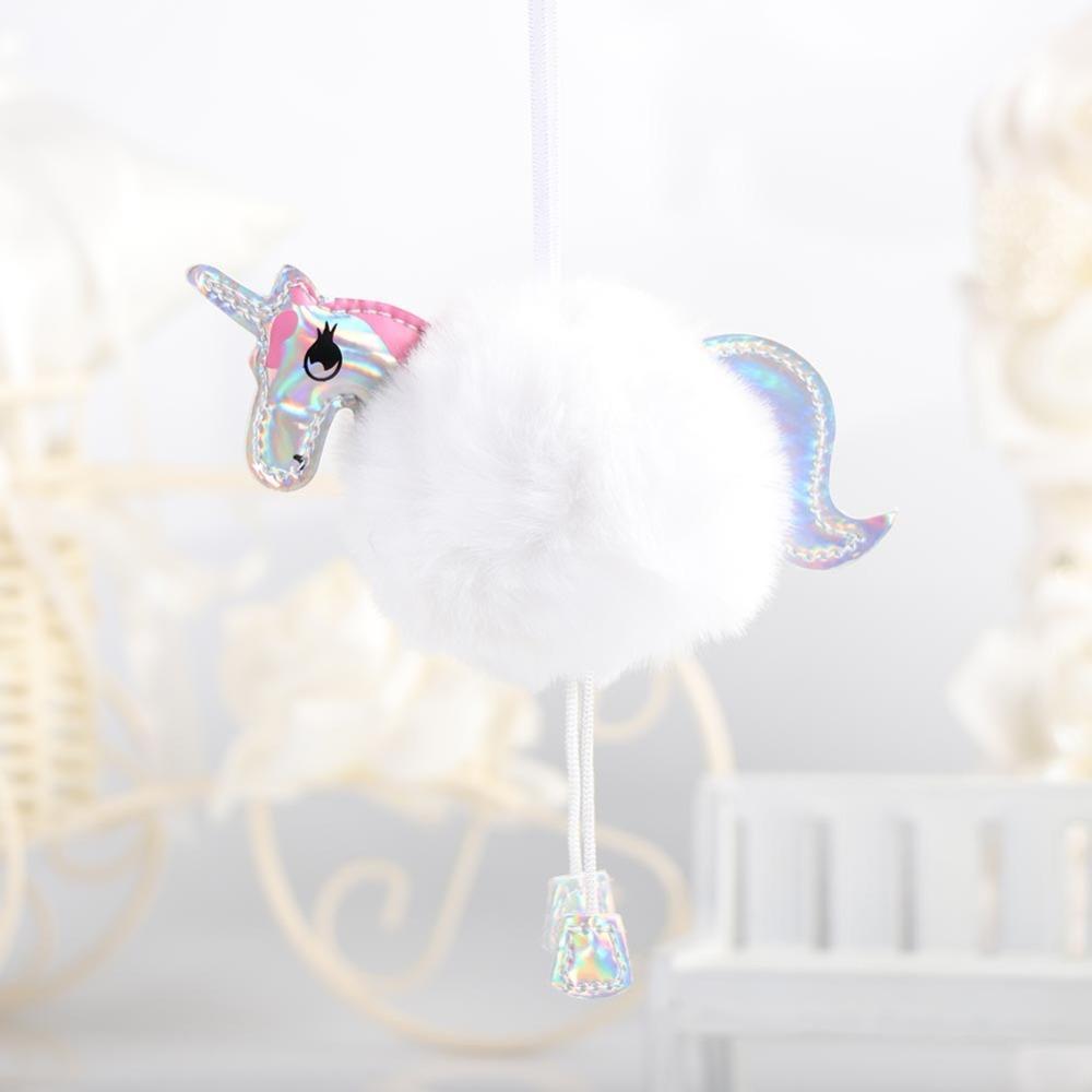 loomrack 10 Unicorn Christmas Tree Ornaments - Pom Poms Christmas Accessories