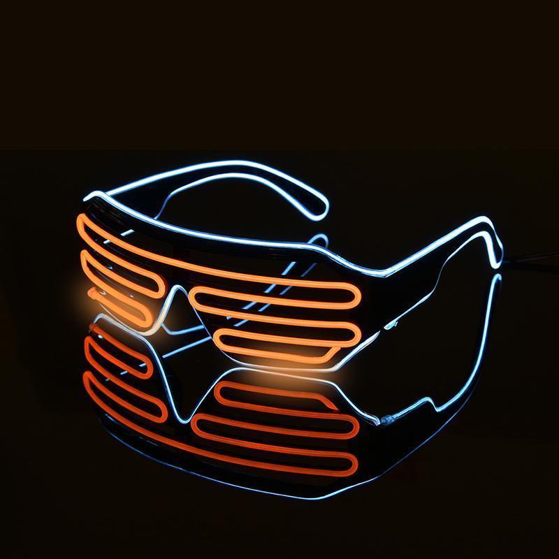 loomrack 2-Color Flashing LED Party Glasses Glow Party Supplies B