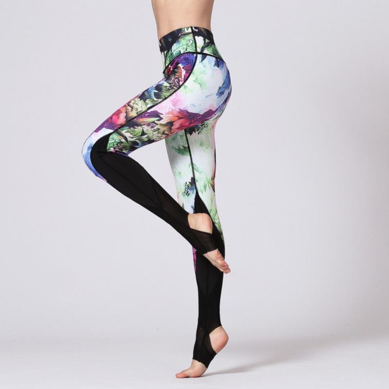 loomrack 3D Peony Flower Print Leggings Leggings As Shown Picture 3 / S