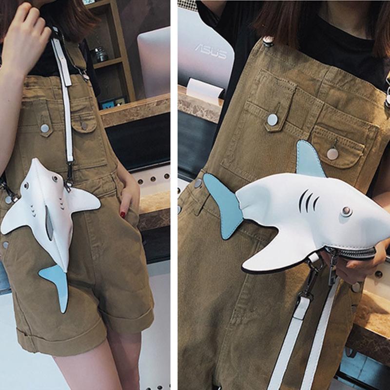 3D Shark Crossbody Bag