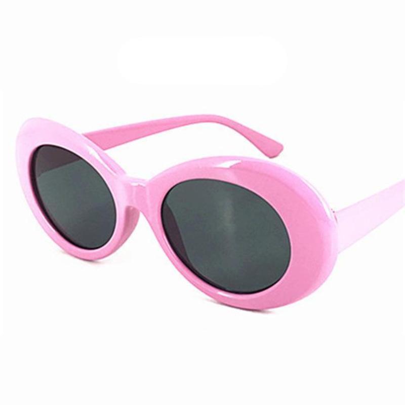 loomrack 60s Round Bold Framed Sunglassses Sunglasses Pink