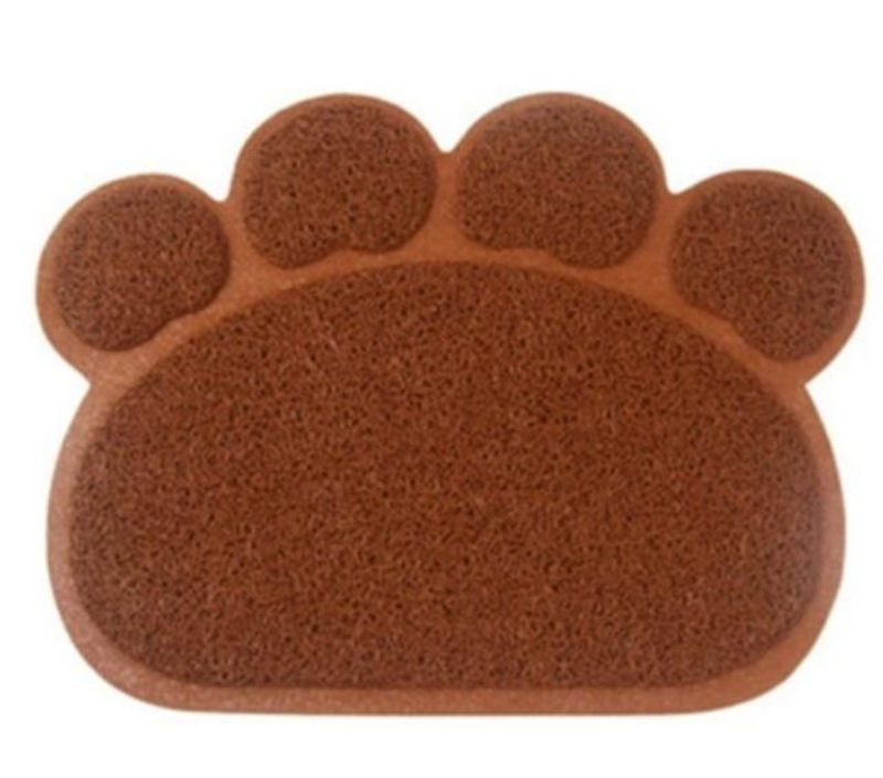 loomrack Animal Paw Feeding Placemat Mats & Pads Brown