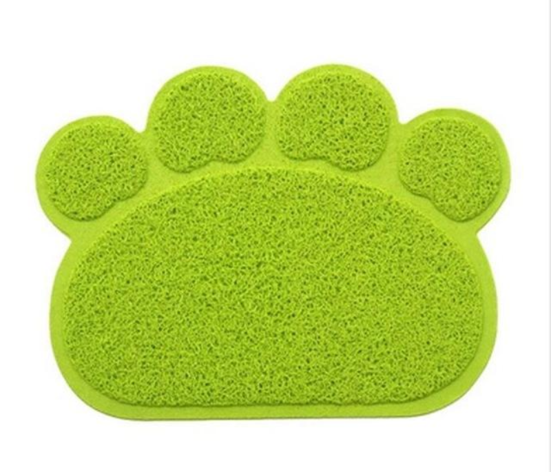 loomrack Animal Paw Feeding Placemat Mats & Pads Green