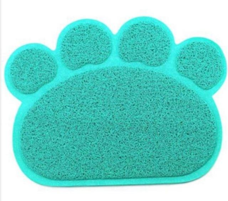 loomrack Animal Paw Feeding Placemat Mats & Pads Light Blue