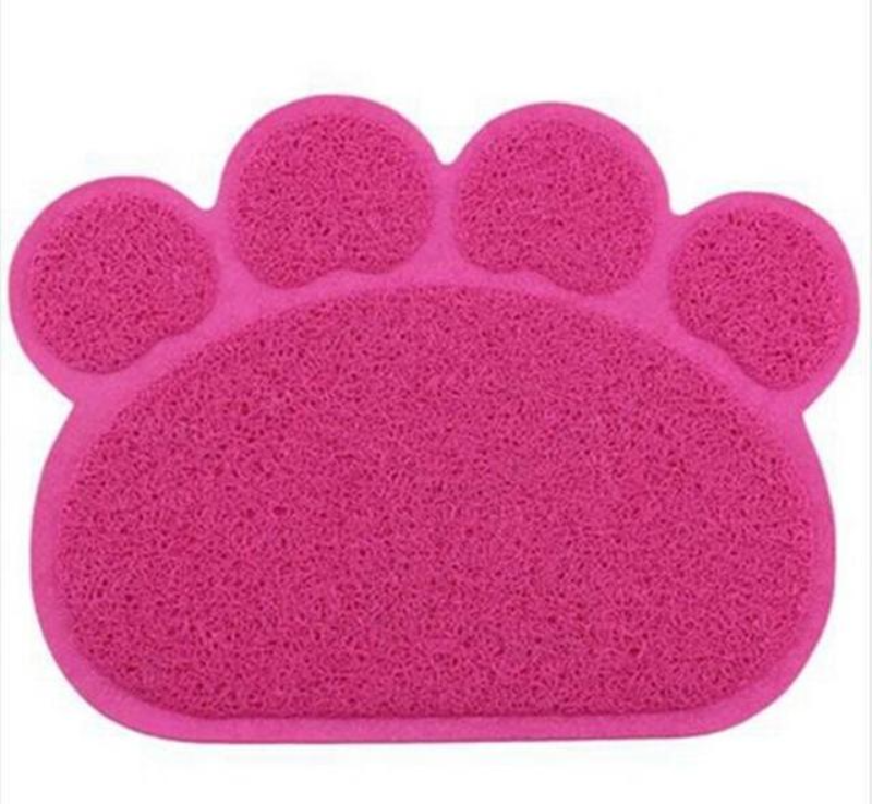 loomrack Animal Paw Feeding Placemat Mats & Pads Rose Red