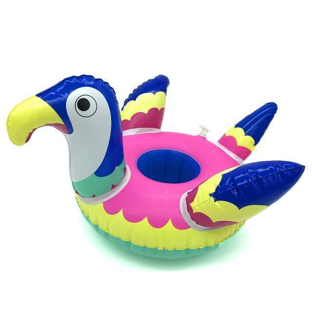 loomrack Assorted Floating Coasters Swimming Rings Parrot