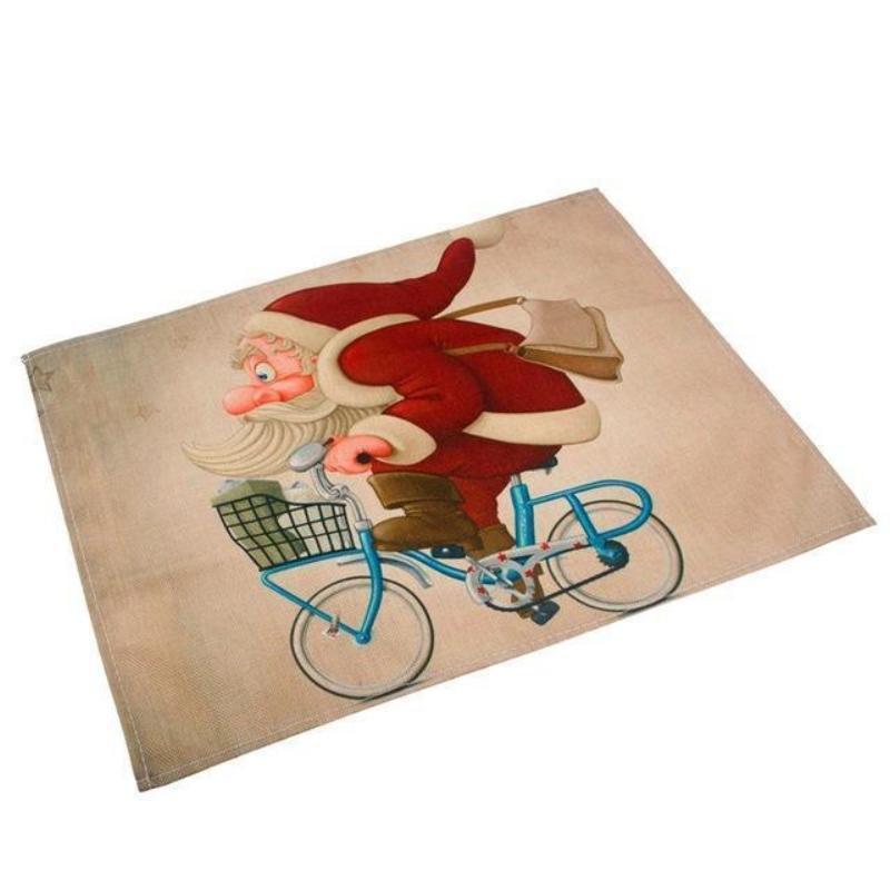 loomrack Assorted Santa Christmas Placemats Christmas Accessories Style 5