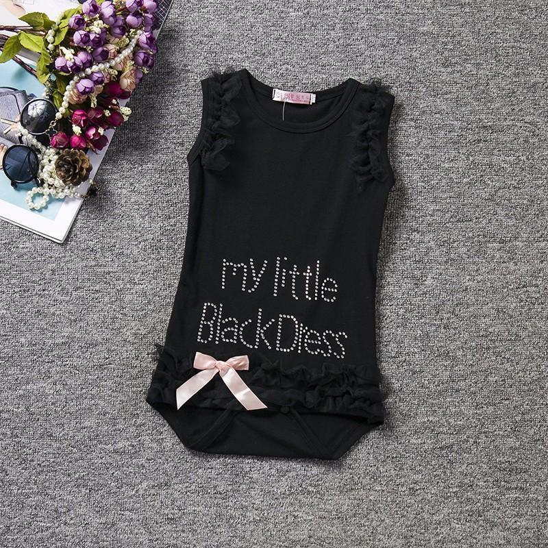 loomrack Baby Girl's Little Black Dress Onesie Clothing Sets