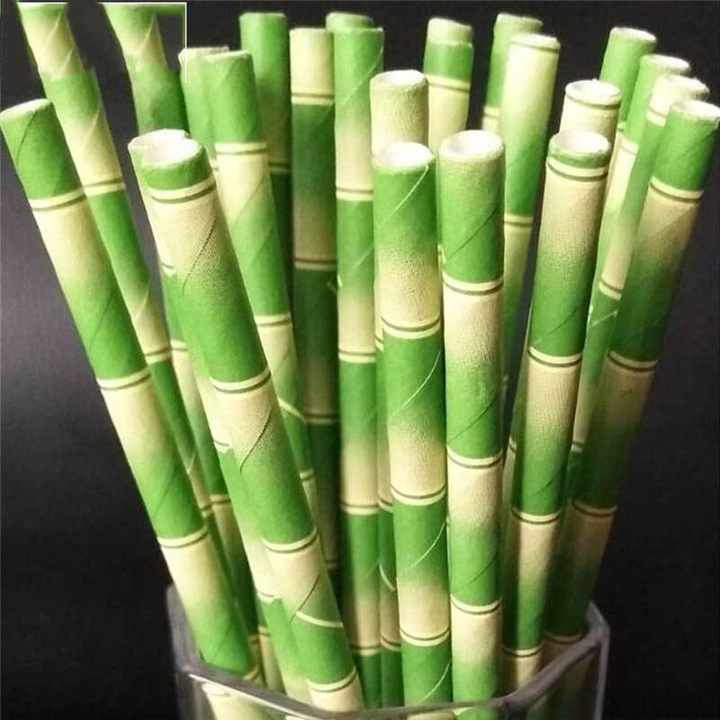 loomrack Bamboo Straws Drinking Straws Light Green