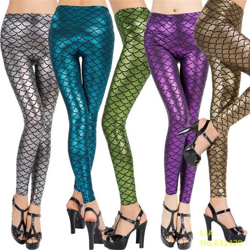 loomrack Becca Fish Scale Mermaid Leggings Leggings