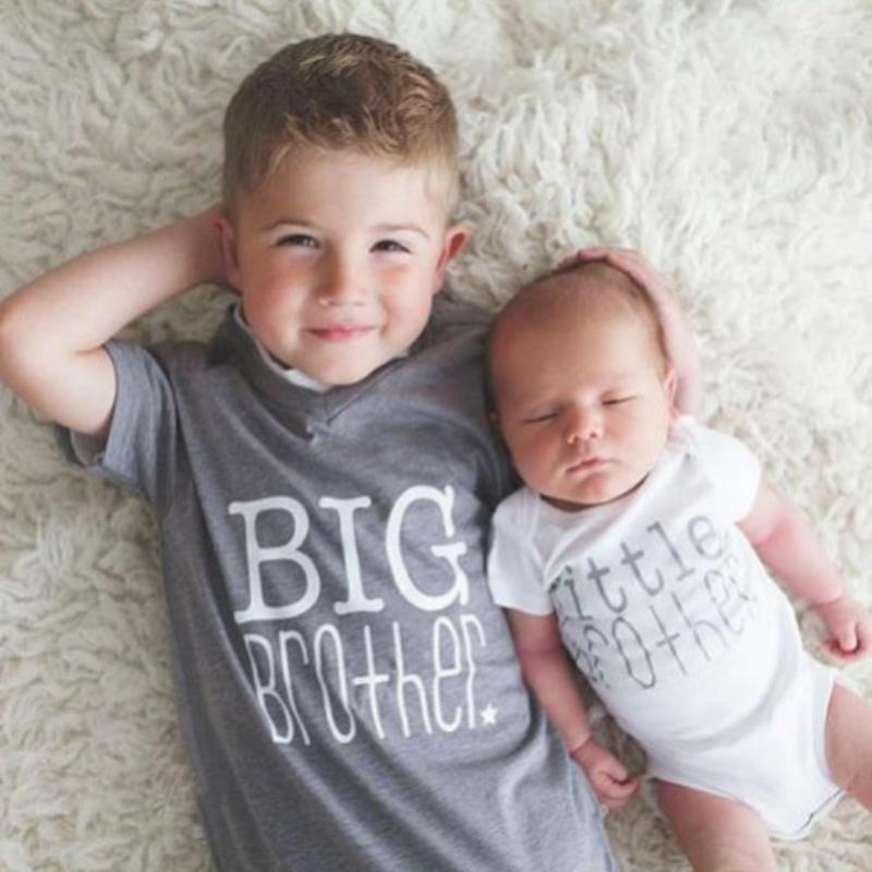 loomrack Big Brother Little Brother Matching Shirts - Big Brother T-shirt and Little Brother Onesie Matching Outfits