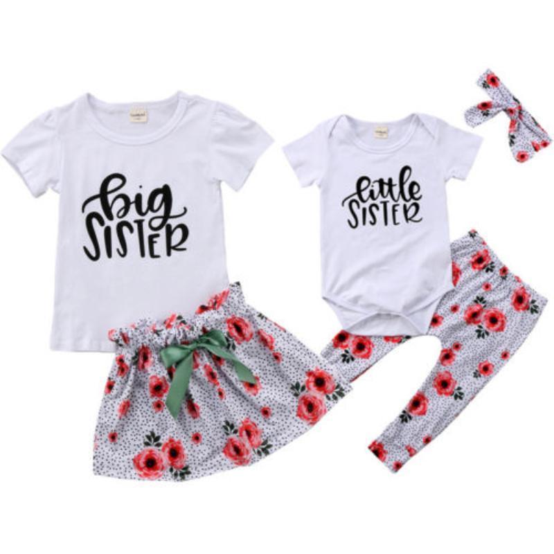 loomrack Big Sister Little Sister Matching Outfit - Floral Speckle Matching Outfits