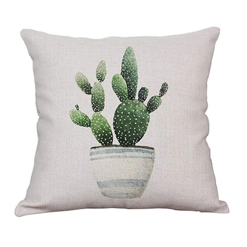 loomrack Cactus Cushion Covers Home Accessories 450mm*450mm / D