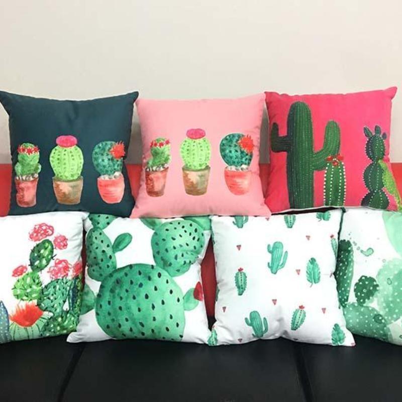 loomrack Cactus Pillow Covers Cushion Cover