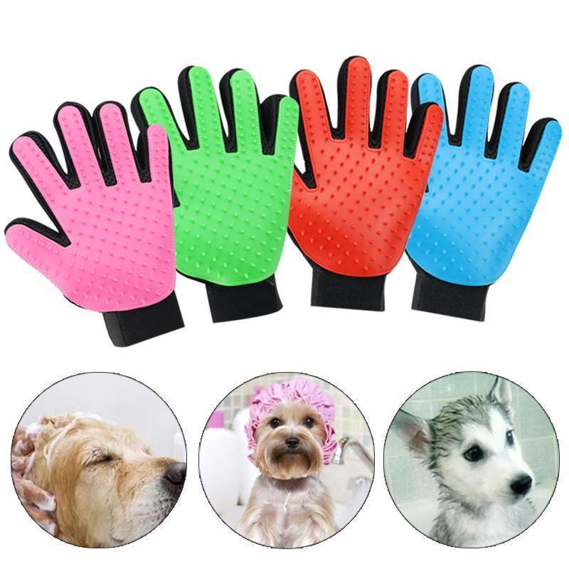 loomrack Cat & Dog Pet Hair Glove Brush/Massager Dog Combs