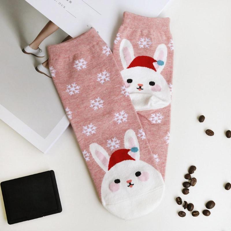 loomrack Christmas Santa Bunny Socks Christmas Socks