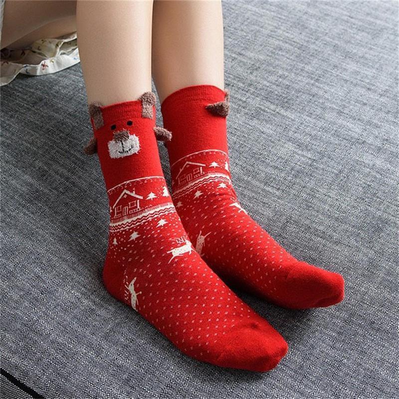 loomrack Christmas Santa Claus Deer Socks Christmas Socks