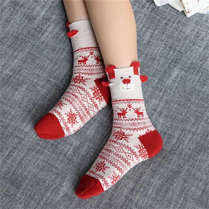 loomrack Christmas Santa Claus Deer Socks Christmas Socks