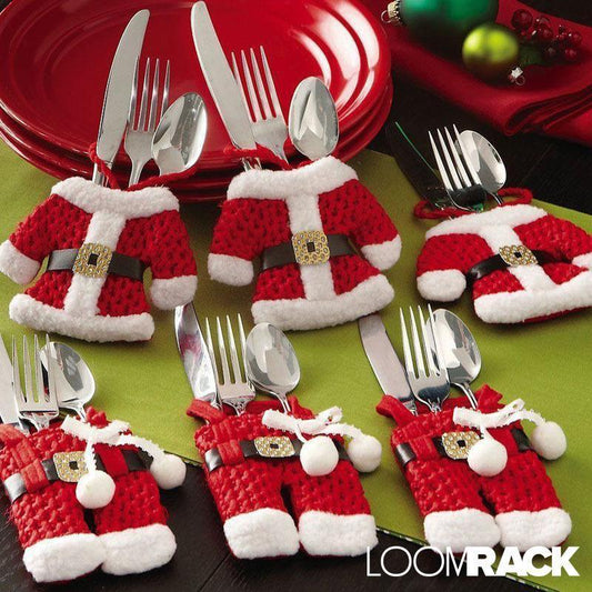 loomrack Christmas Tableware Holder 6PCS Christmas Accessories