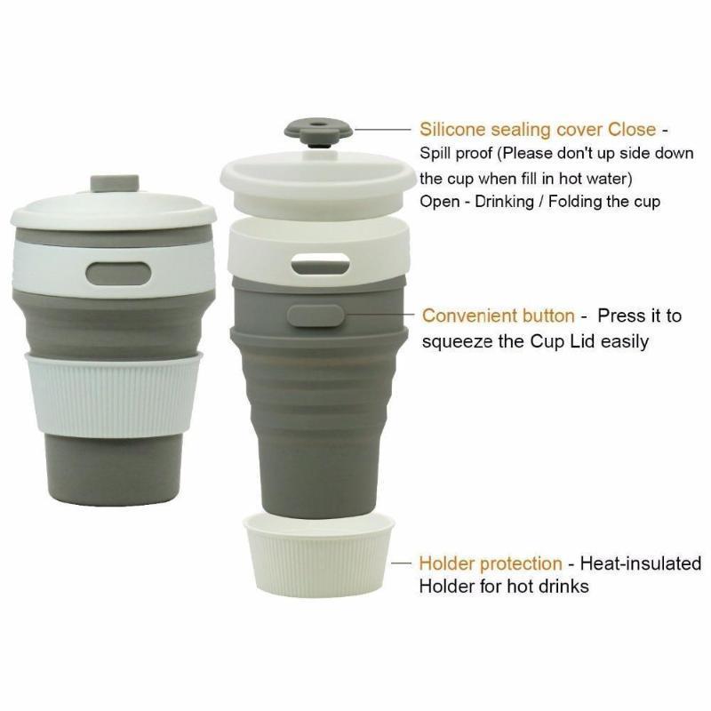 loomrack Collapsible Coffee Mug - Perfect On-the-Go Collapsible Cup for Travel & Camping Mugs