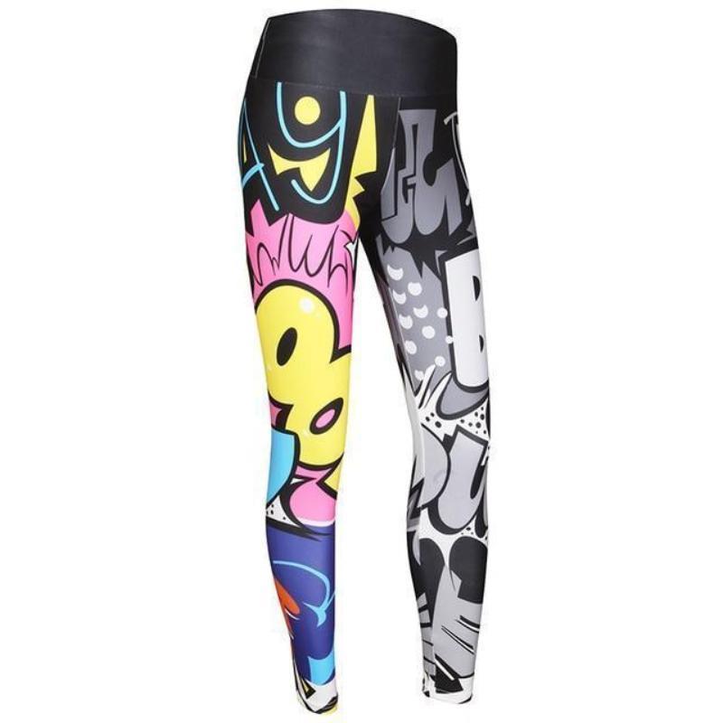 loomrack Color Digital Fun Leggings Leggings Black / S