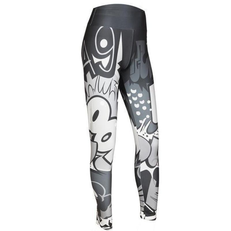 loomrack Color Digital Fun Leggings Leggings Deep Gray / S