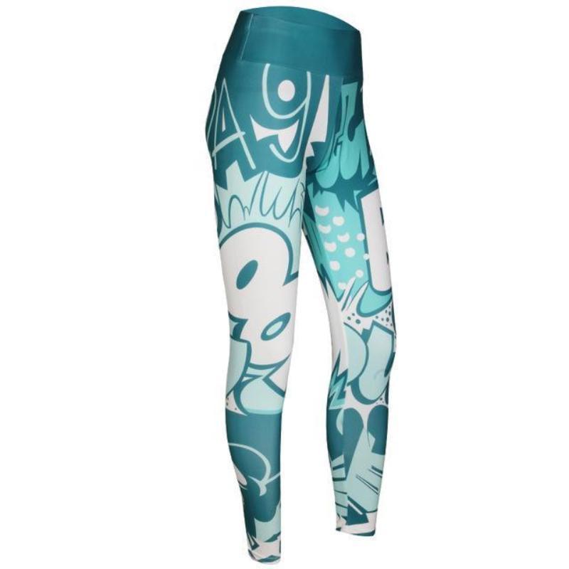 loomrack Color Digital Fun Leggings Leggings Green / S