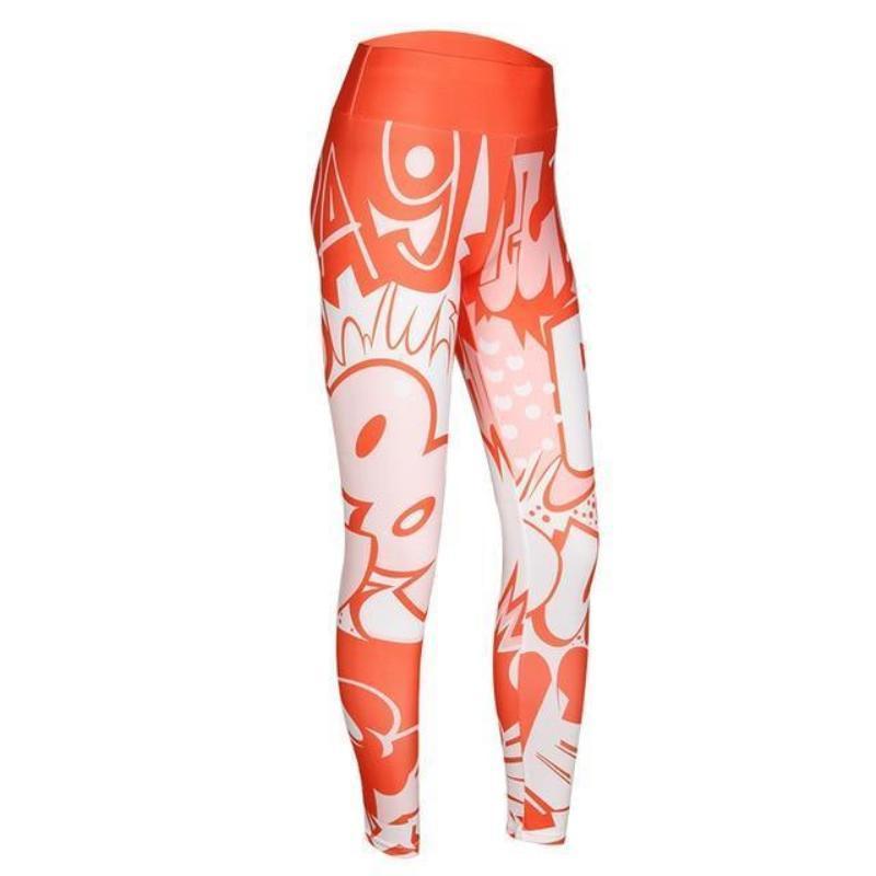 loomrack Color Digital Fun Leggings Leggings Orange / S